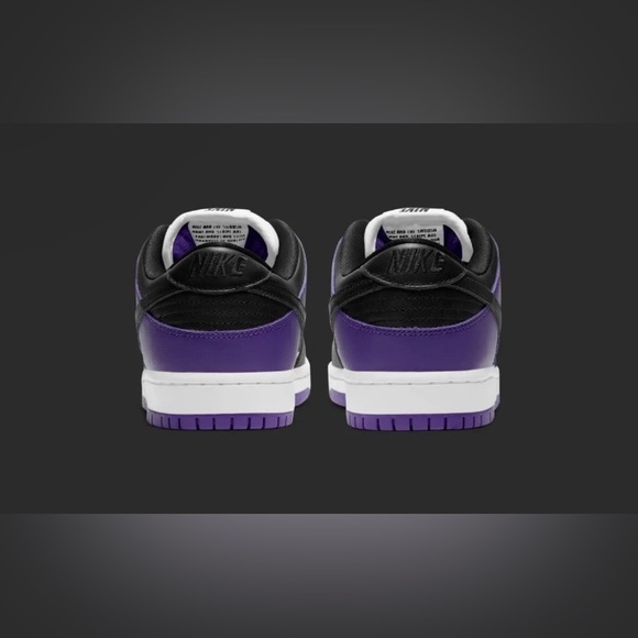 Nike SB Dunk Low Court Purple Black White BQ6817-500 Size US Men 12 Brand New - Picture 4 of 4